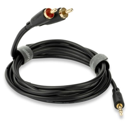 QED Connect Stereo kabel 3,5 mm Jack-Phono 0,75m