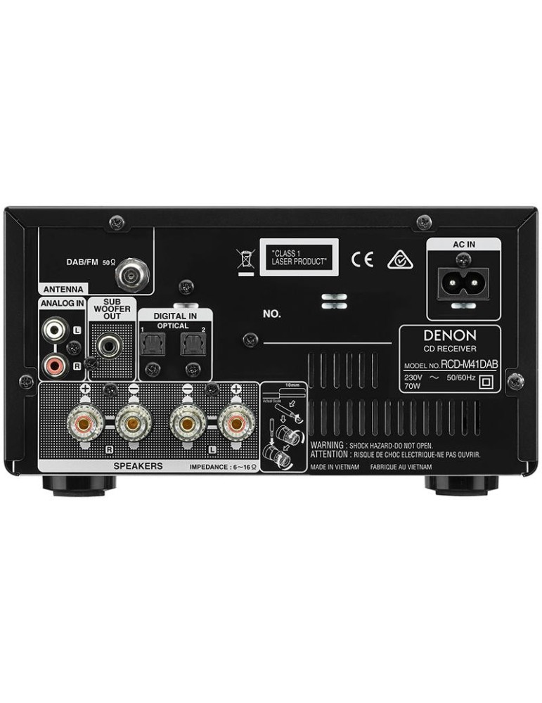 DENON Sestava Denon D-M41 DAB+ — mini hi-fi s CD a DAB+/FM rádiem