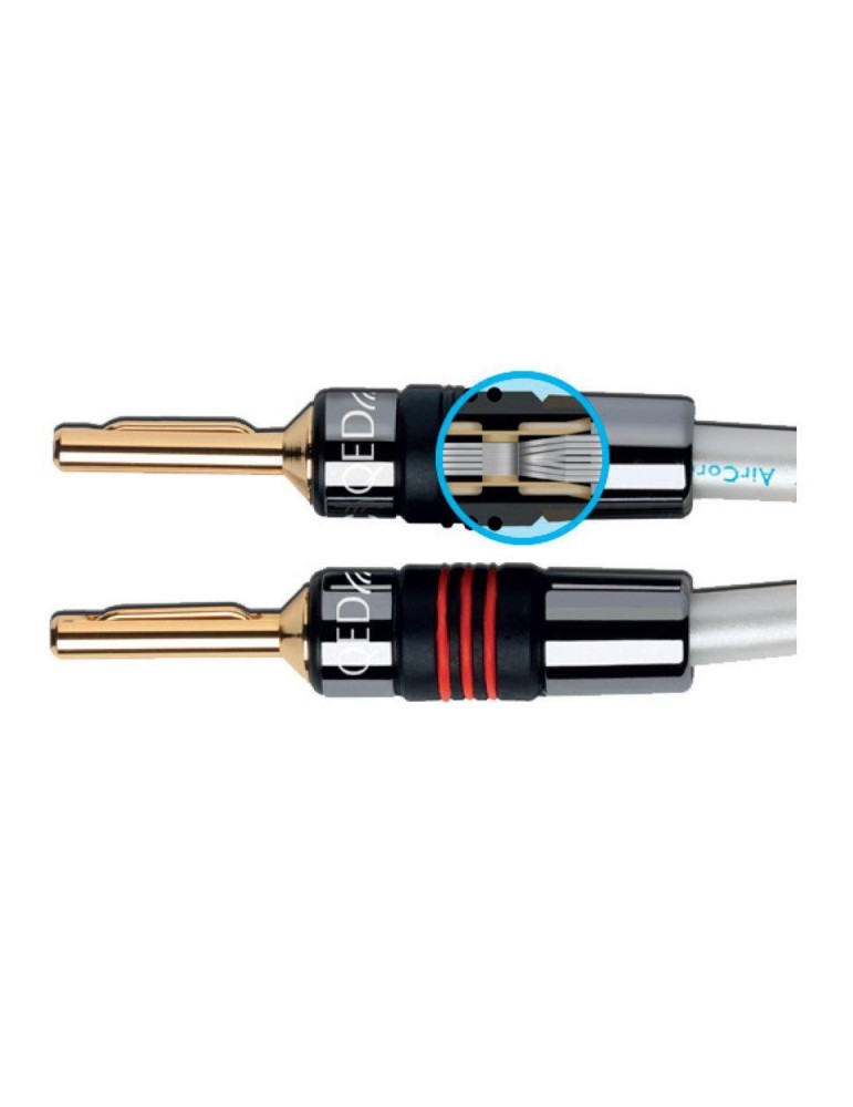 QED Qed QE1910 — 4mm banana konektory AIRLOC, pozlacené 24k (20 ks)