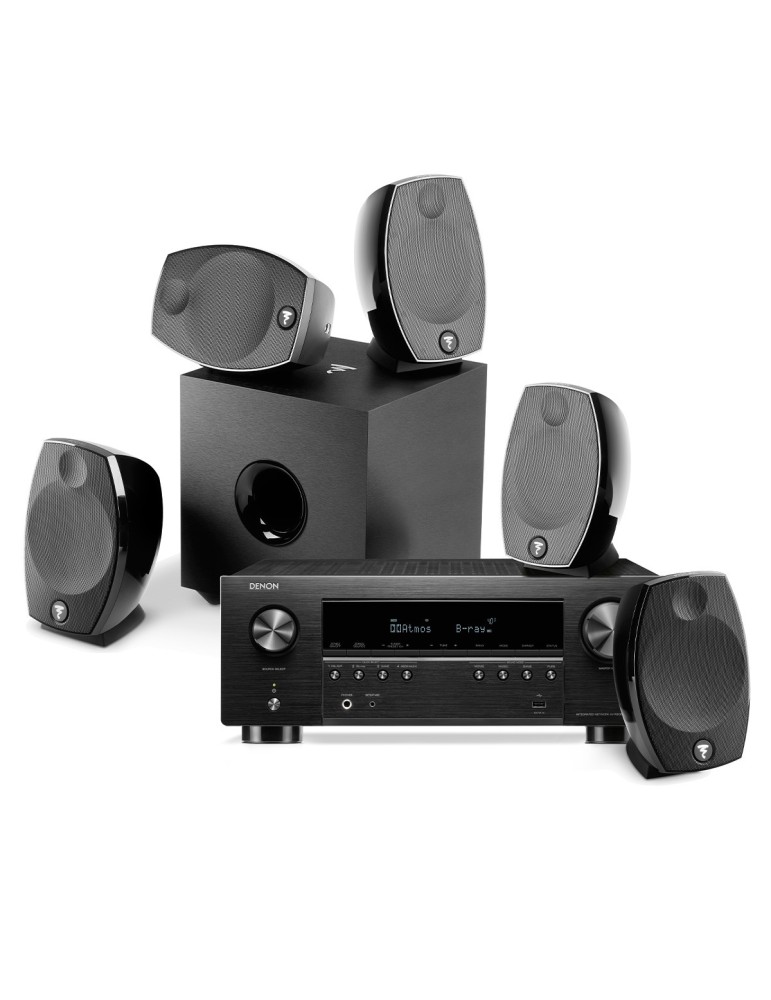DENON Set Denon AVR-S970H — 5.1 Dolby Atmos domácí kino / Focal Sib
