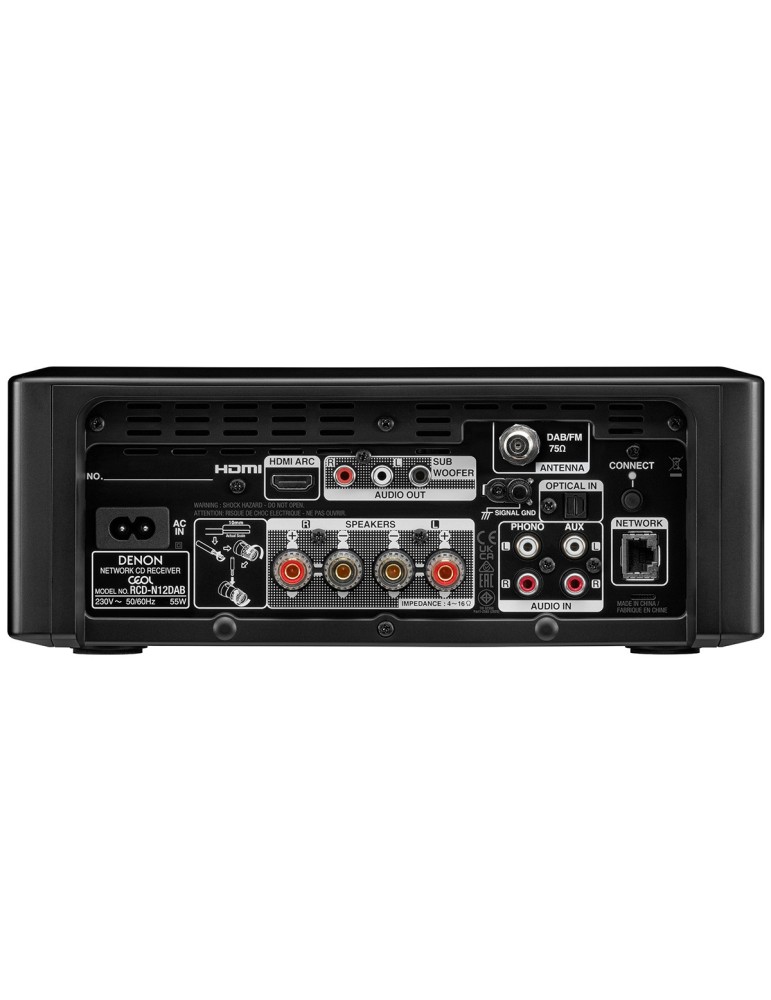 DENON Denon RCD-N12 DAB — stereo přijímač s CD, HEOS, HDMI ARC, phono