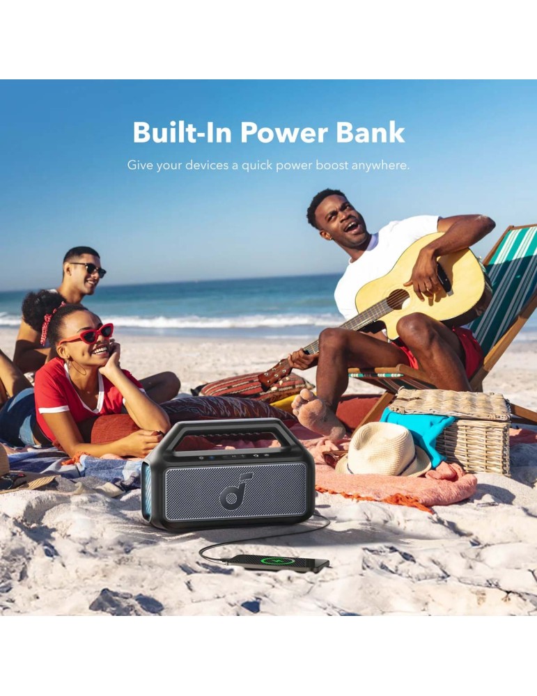 SOUNDCORE Soundcore Boom 2 — přenosné Bluetooth reproduktory 80 W, IPX7