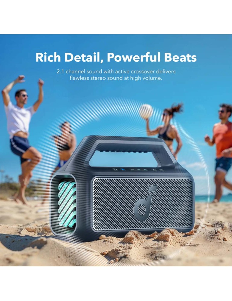 SOUNDCORE Soundcore Boom 2 — přenosné Bluetooth reproduktory 80 W, IPX7