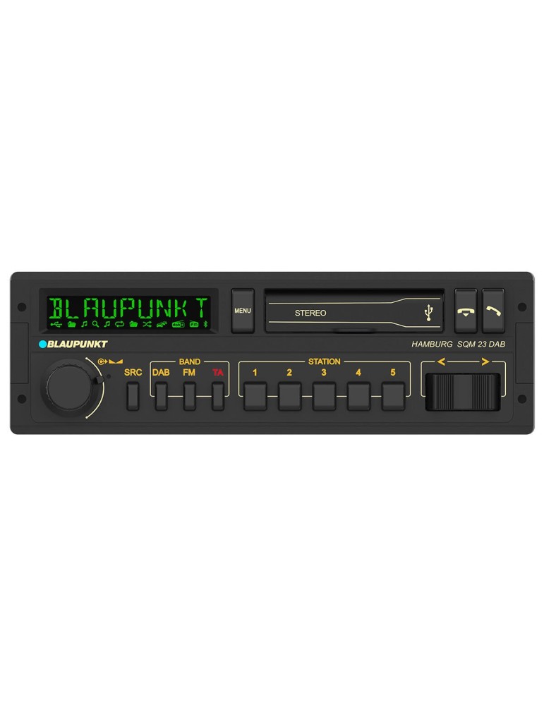 BLAUPUNKT Blaupunkt Hamburg SQM 23 DAB — retro 1-DIN autorádio s DAB+ Bluetooth