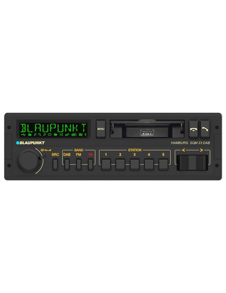 BLAUPUNKT Blaupunkt Hamburg SQM 23 DAB — retro 1-DIN autorádio s DAB+ Bluetooth