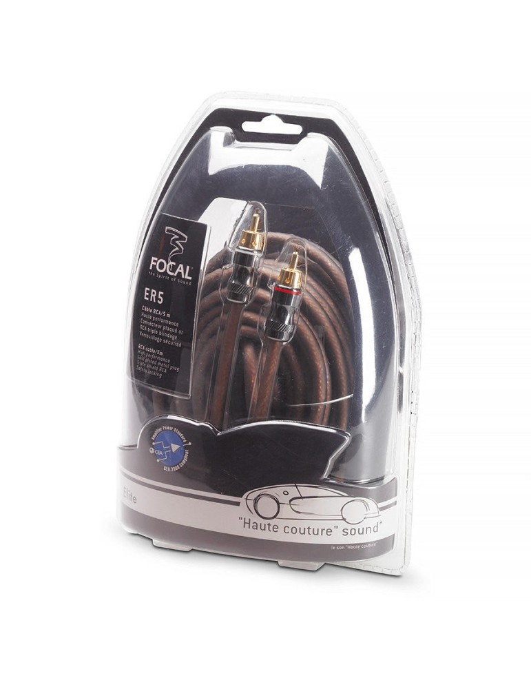 FOCAL CAR Focal Car ER 5 — RCA signálový kabel 5 m s trojitým stíněním