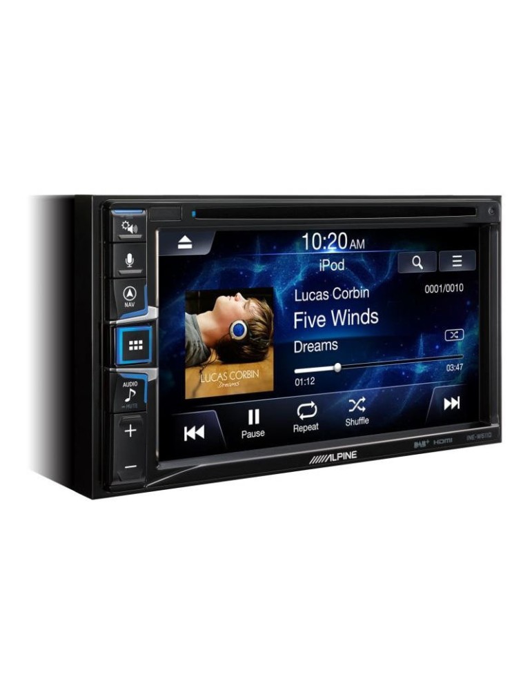 ALPINE Alpine INE-W611 — 2DIN autorádio s 6,5" displejem, CarPlay