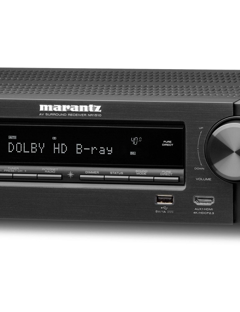 MARANTZ Marantz NR1510 — tenký AV přijímač 4K HDMI eARC, HEOS, phono